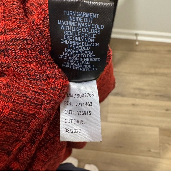 Torrid Red Textured Knit Long Sleeve Midi Dress – Women’s Size 4 (Plus) - Picture 15 of 15